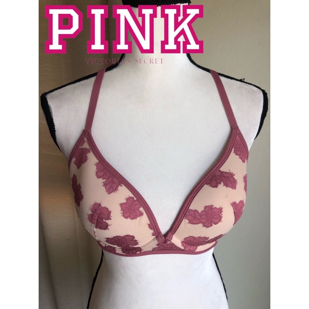Victoria’s Secret pink lightly lined bra